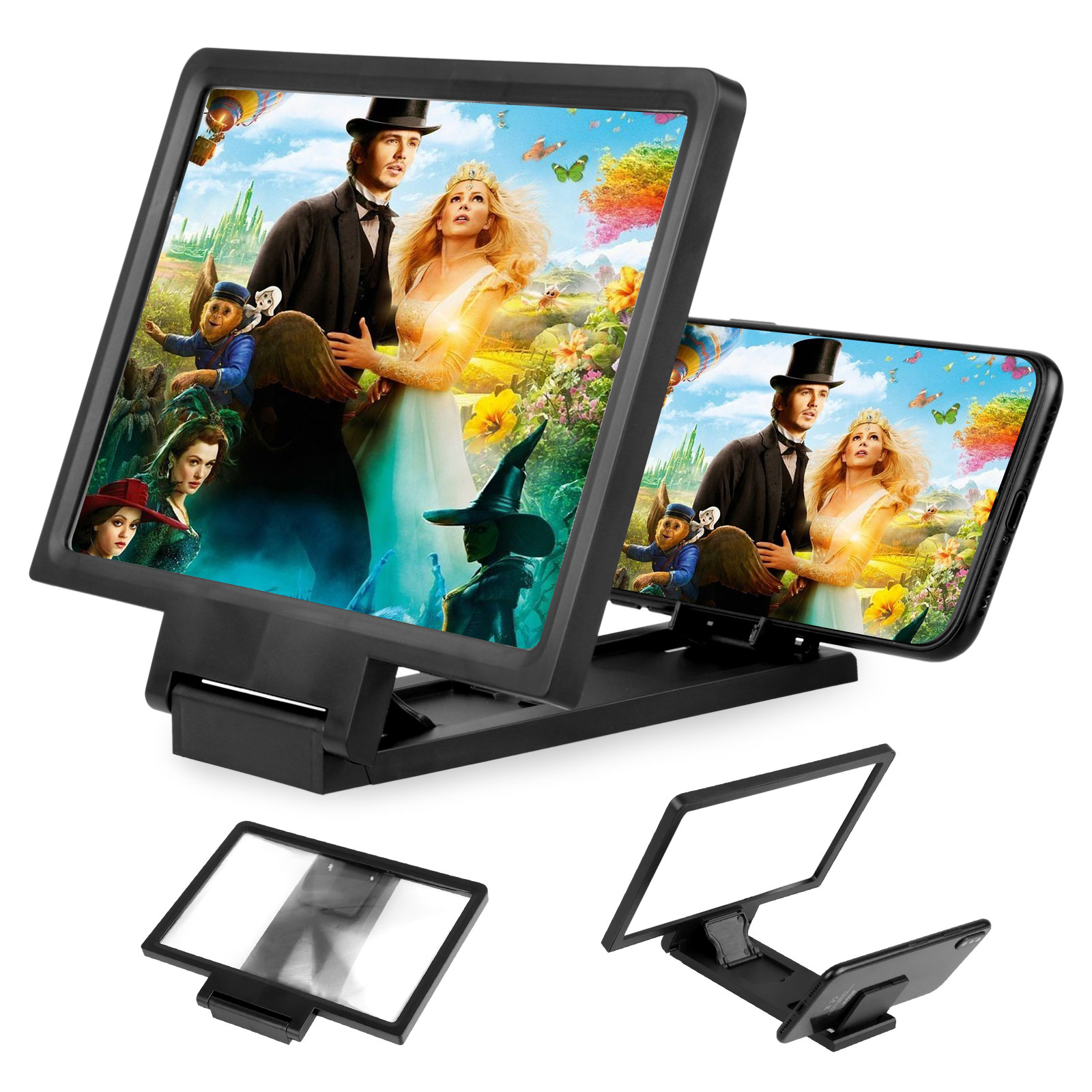 Magnifier Mobile 3D Screen Stand Amplifier HD Phone For Smartphone