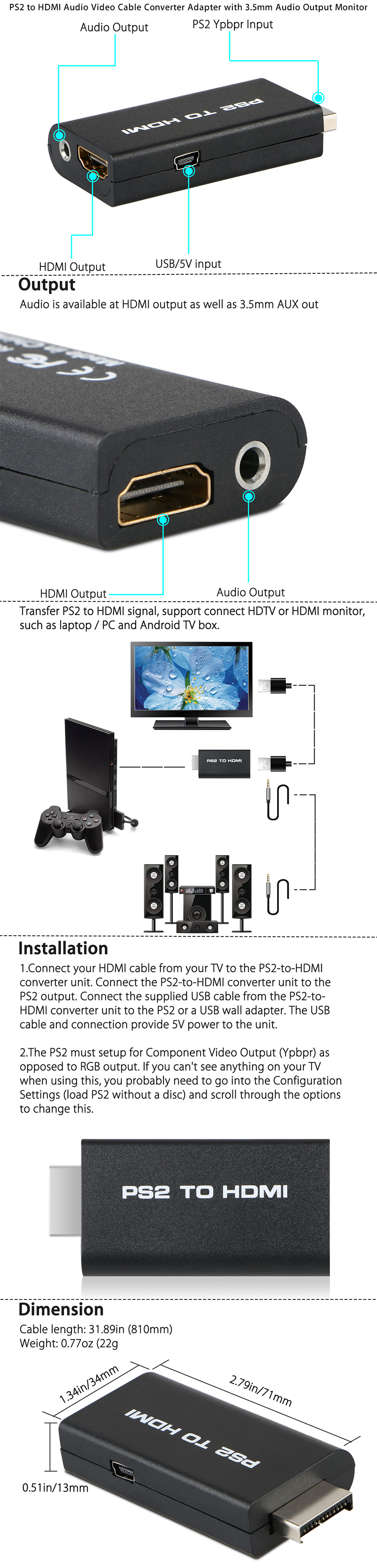 can a ps2 use hdmi
